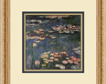 Claude Monet Water-Lilies Custom Framed Print