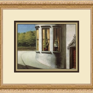 Edward Hopper August In The City Custom Framed Print