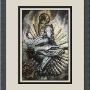 HR Giger H. R. Giger Goho Dohji Custom Framed Print