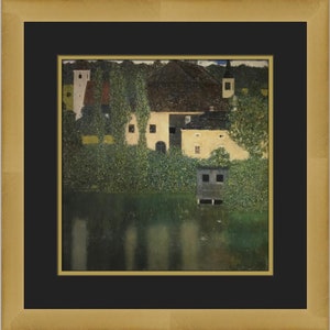 Gustav Klimt Schloss Kammer on the Attersee I  Custom Framed Print