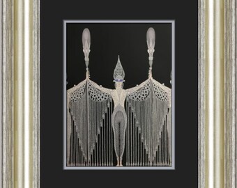 Erte Les Bijoux de Perle Niestandardowy wydruk w ramce