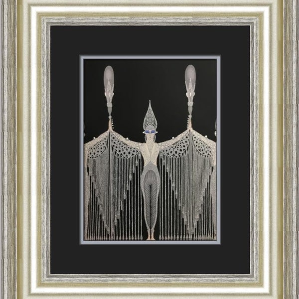 Erte Les Bijoux de Perle Custom Framed Print