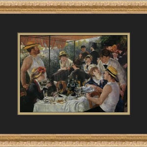 Pierre-Auguste Renoir The Luncheon Of The Boating Party Custom Framed Print