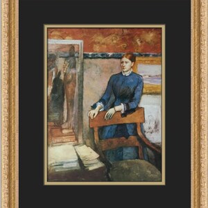 Edgar Degas Retrato de Helene Impresión enmarcada personalizada