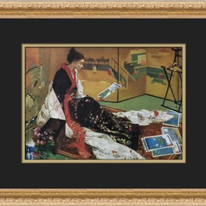 James Whistler The Golden Screen Custom Framed Print