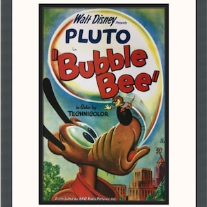 Walt Disney Bubble Bee Custom Framed Poster Print