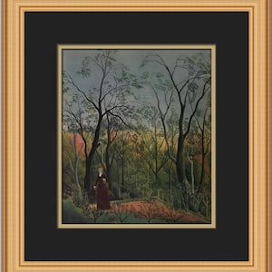 Douanier Rousseau The Border of a Forest Custom Framed Print