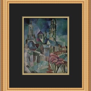 Robert Delaunay The Towers of Laon Custom Framed Print