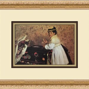 Edgar Degas Hortense Valpincon as a Child Custom Framed Print