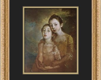 Thomas Gainsborough The Painter's Daughters Custom Framed Print
