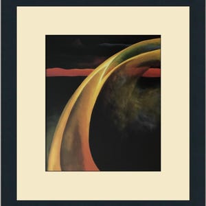 Georgia O&#39;Keeffe Orange and Red Streak Custom Framed Print
