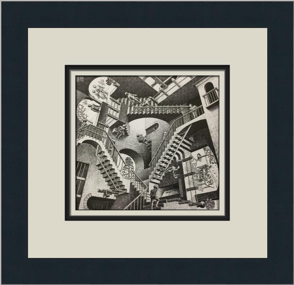 M.C. Escher MC Escher Relativity Custom Framed Print - Etsy