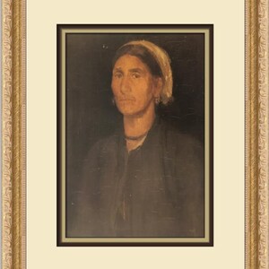 James Whistler Head of a Peasant Woman Custom Framed Print