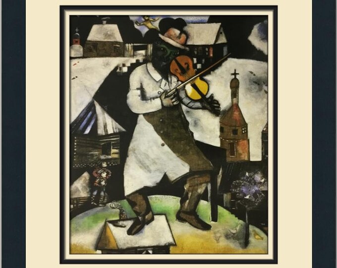 Marc Chagall the Violinist Custom Framed Print - Etsy