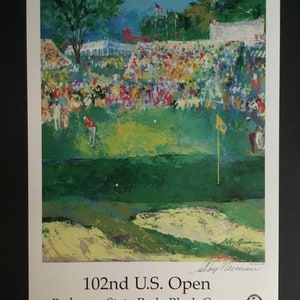 Leroy Neiman Pencil Signed Bethpage Black Golf Lithograph Print