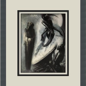 HR Giger H. R. Giger The Magus Custom Framed Print