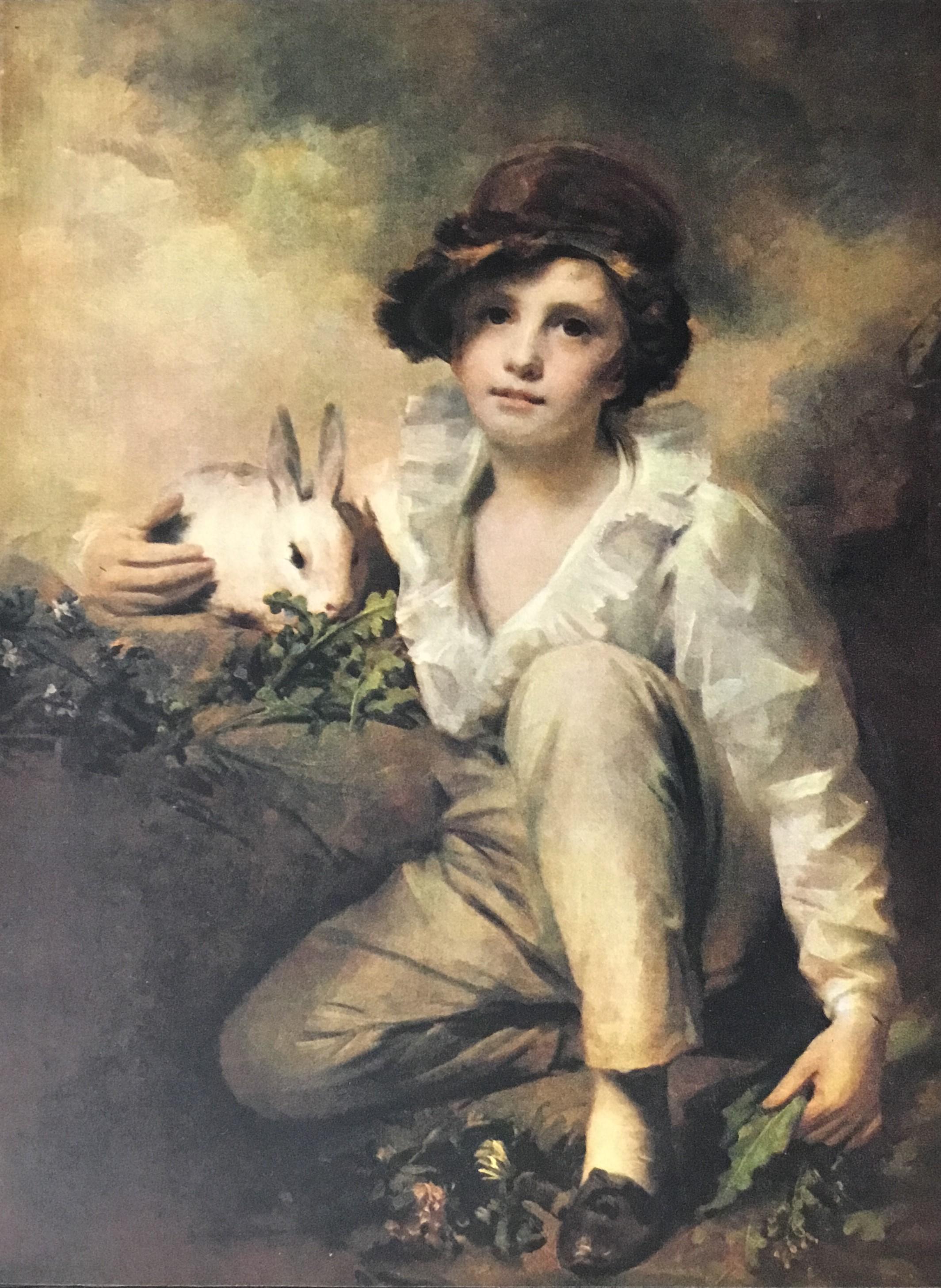 Boy With Rabbit Raeburn Sir Henry Raeburn Boy With a Rabbit Custom Framed Print - Etsy