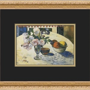 Paul Gauguin Still Life with Tahitian Oranges Custom Framed Print
