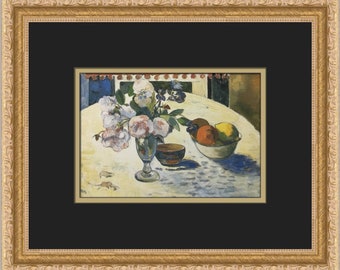 オレンジのある静物画 ポール・ゴーギャン ヴィンテージプリント 1950