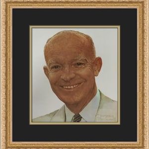 Norman Rockwell Ike Custom Framed Print