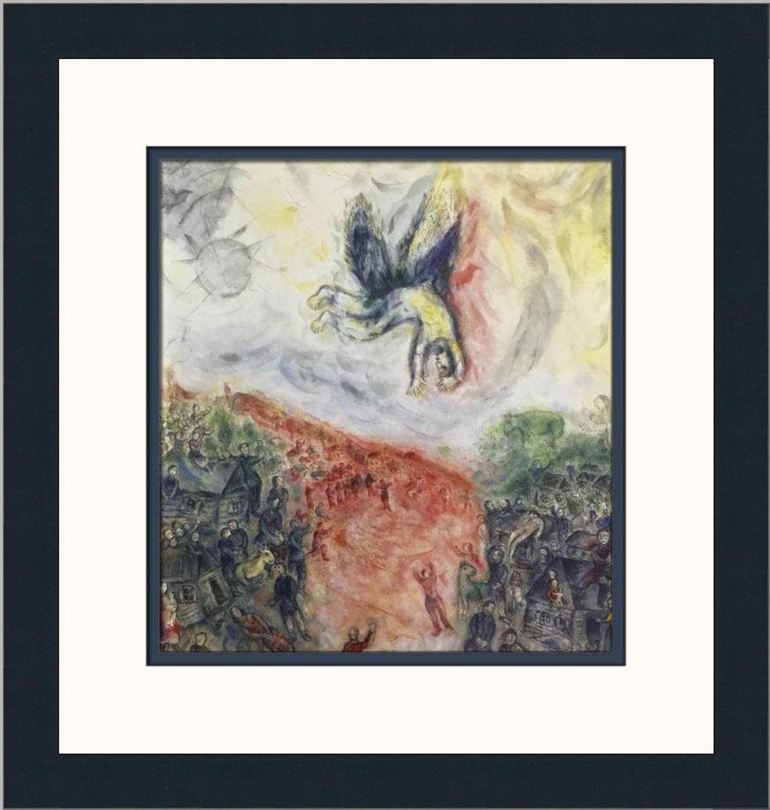 Marc Chagall the Fall of Icarus Custom Framed Print - Etsy Australia