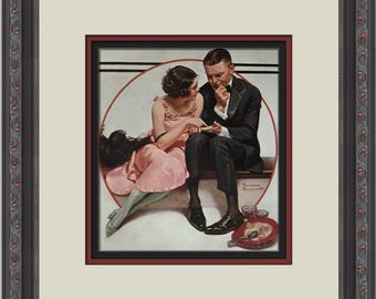 Norman Rockwell Fortune Teller Custom Framed Print