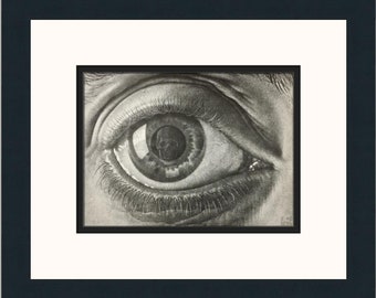 M.C. Escher Eye Custom Framed Print