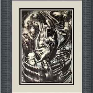 HR Giger H. R. Giger National Parc I Custom Framed Print image 1