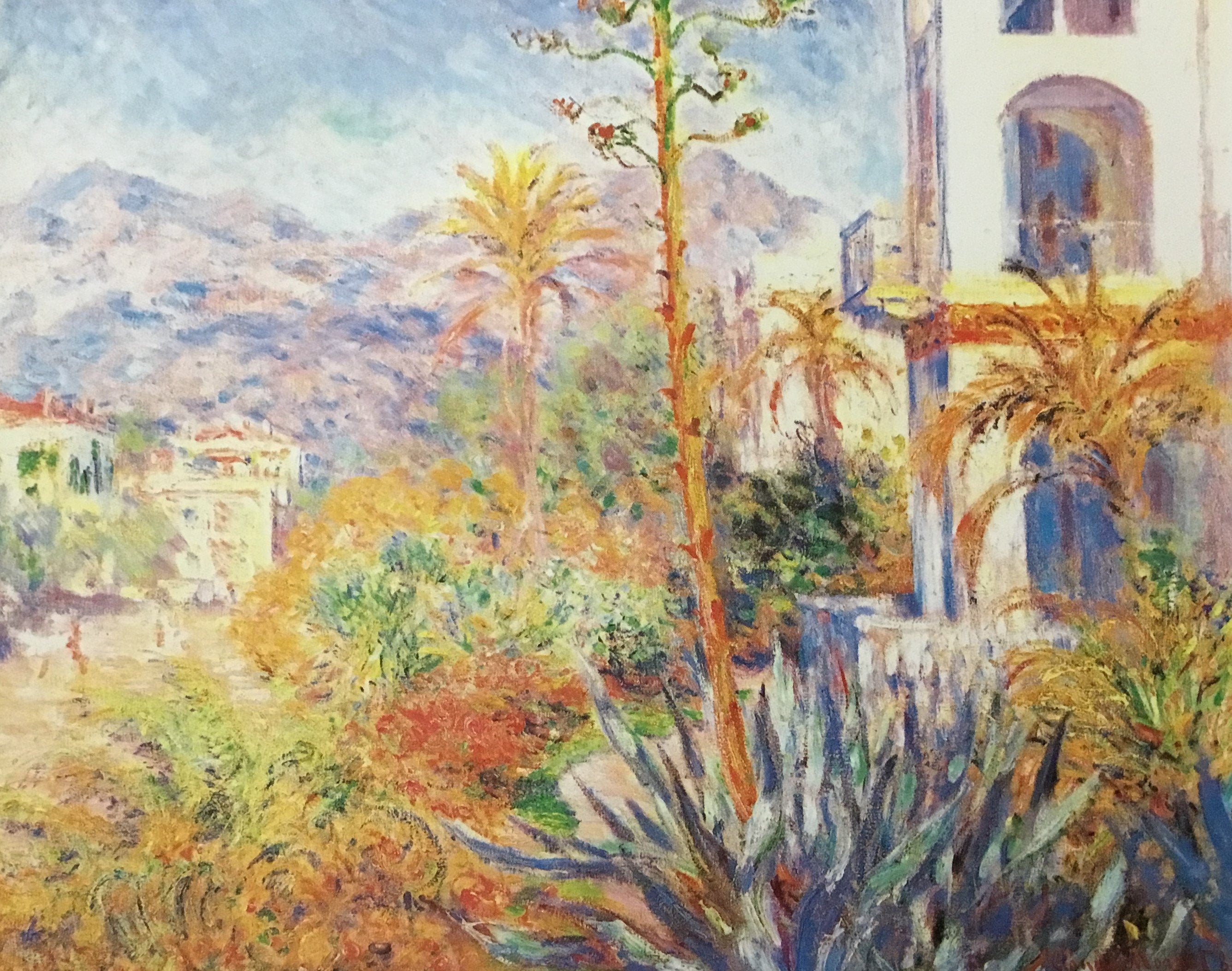 Claude Monet Stampa Su Tela 'Garden Villas At Bordighera' - Quadro Incorniciato 101x76 Cm, Ready To Hang, Per Soggiorno - 5