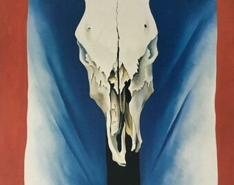 牛の頭蓋骨　壁掛け　置物　本物　ジョージア・オキーフ 牛の頭蓋骨 壁掛け 置物 本物 ジョージア・オキーフ - メルカリ