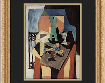 Pablo Picasso Still Life With Fish Custom Framed Print - Etsy