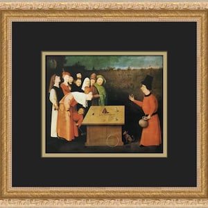 Hieronymus Bosch The Conjour Custom Framed Print