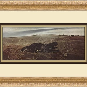 Andrew Wyeth Winter Fields Custom Framed Print