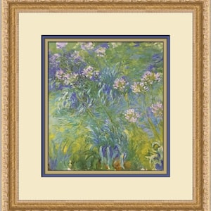 Claude Monet Agapanthus Custom Framed Print