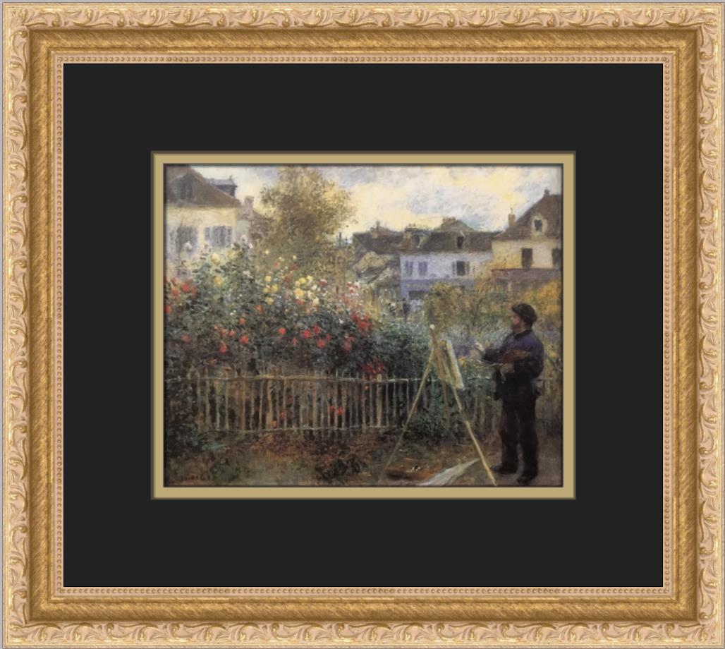 ピエール＝オーギュスト・ルノワール「モネの庭の絵画」カスタム