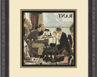 Norman Rockwell Saying Grace wydruk w ramie na zamówienie