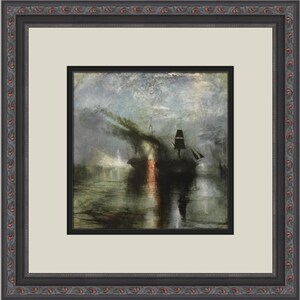Joseph William Turner Sea Funeral Custom Framed Print