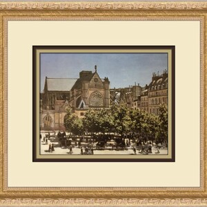 Claude Monet Saint-Germain-l&#39; Auxerrois Custom Framed Print