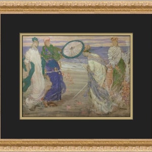 James Whistler Symphony in Blue and Pink Custom Framed Print