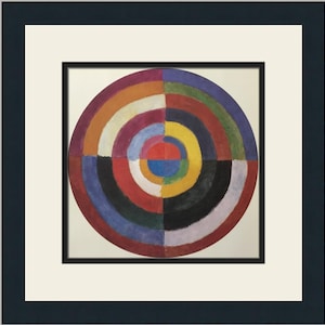 Robert Delaunay Disk First Non-Objective Painting Custom Framed Print