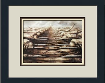 HR Giger H. R. Giger Dune I Custom Framed Print