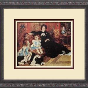 Pierre-Auguste Renoir Madame Charpentier and Her Children Custom Framed Print