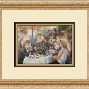 Pierre-Auguste Renoir The Boating Party Luncheon Custom Framed Print