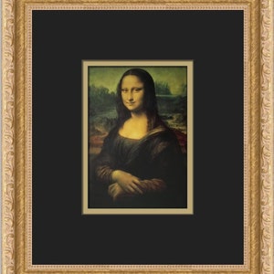 Leonardo Da Vinci The Mona Lisa Custom Framed Print