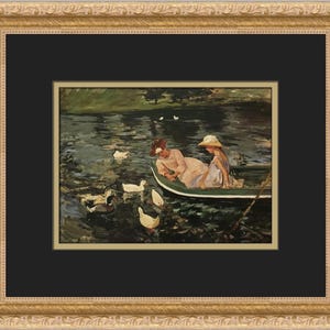 Mary Cassatt Summertime Custom Framed Print