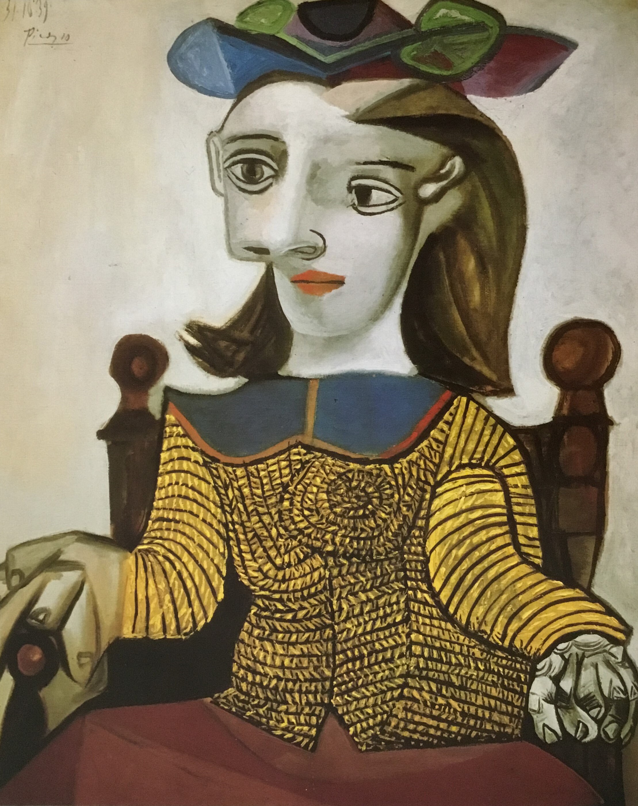 Pablo Picasso the Yellow Sweater Custom Framed Print - Etsy