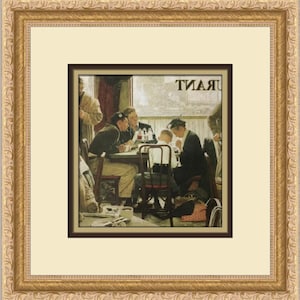 Norman Rockwell Saying Grace Custom Framed Print