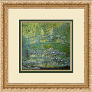 Claude Monet Japanese Footbridge and Water Garden Giverny Custom Framed Print