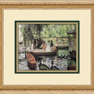 Pierre-Auguste Renoir La Grenouvillere Custom Framed Print