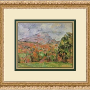 Paul Cezanne Mount Sainte-Victoire Custom Framed Print